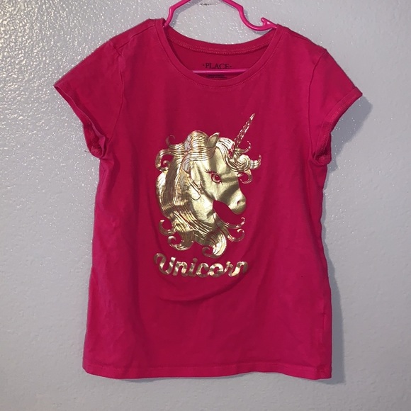 The Children’s Place pink unicorn mama & me matching shirts - Picture 2 of 9